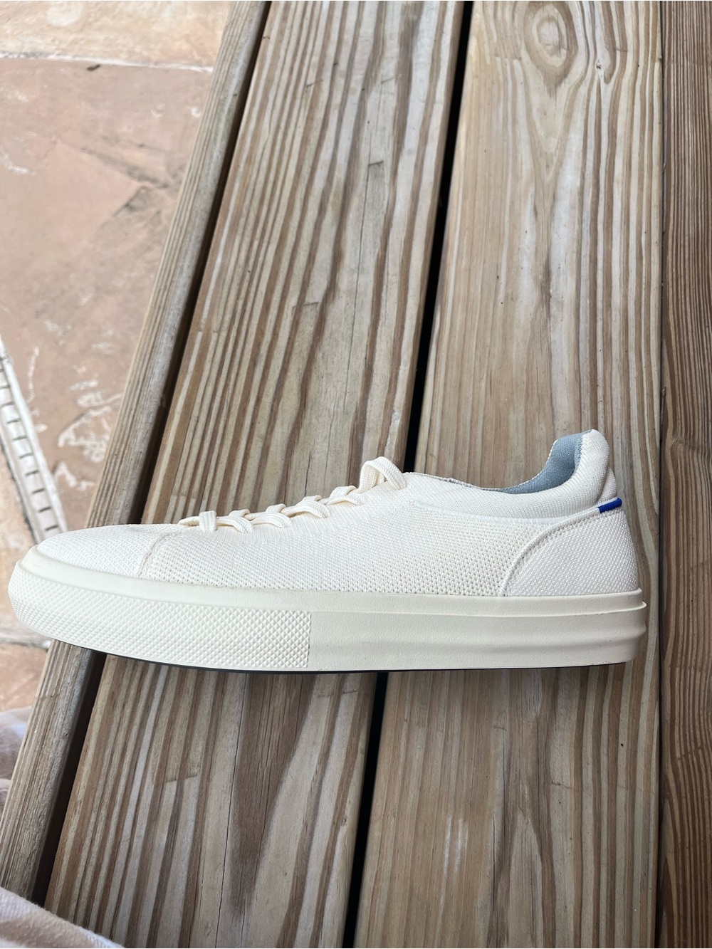 Rothy's RS02 Bone Low-Top Canvas Sneakers - Picture 4 of 7